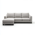 Divano angolare con chaise longue sinistra grigio chiaro in poliestere a L 270 x 165 x 85 cm